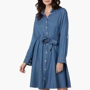 NWT Tommy Hilfiger Woven Denim Dress Size 8